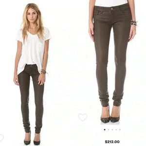 NWT Habitual Alice Coated Skinny Jeans Mid Rise Color Hide Sz 26